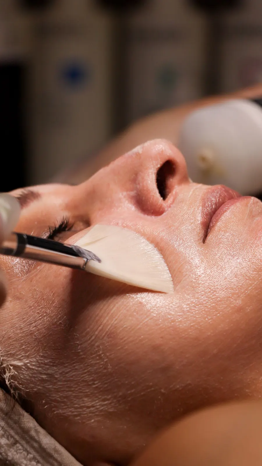 Peeling du visage au Domaine de la Carrière